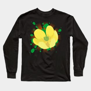 Yellow Tulip Long Sleeve T-Shirt